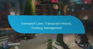 Overwatch Coins: Transaction History, Tracking, Management